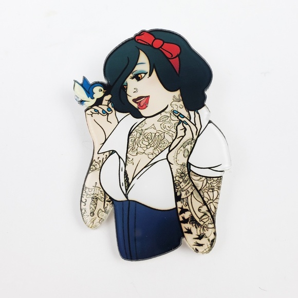 Jewelry Punk Rock Snow White Brooch Pin Poshmark